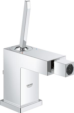 GROHE EUROCUBE JOY BIDETMENGKRAAN S-SIZE TREKWASTE EENGREEPS 1-GATS 180MM HOOGTE 112MM UITLOOP VAST CHROOM 