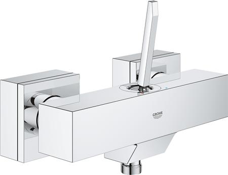 GROHE EUROCUBE JOY DOUCHEMENGKRAAN WAND EENGREEPS 2-GATS BOVENDEEL KERAMISCH 150MM HARTAFSTAND MET KOPPELINGEN CHROOM 