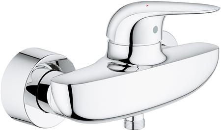 GROHE EUROSTYLE NEW DOUCHEMENGKRAAN WAND EENGREEPS 2-GATS CARTOUCHE KERAMISCH 150MM HARTAFSTAND MET KOPPELINGEN CHROOM