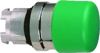 SCHNEIDER ELECTRIC DRUKKNOP PADDESTOEL 30MM TERUGVERING 22MM GROEN CHROOM