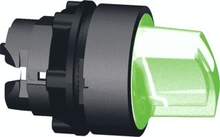 SCHNEIDER ELECTRIC HARMONY XB5 KOP KEUZESCHAKELAAR VERLICHT 3 STANDEN 22MM GROEN