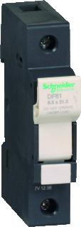 SCHNEIDER ELECTRIC TESYS ZEKERINGHOUDER 1P-25A ZEKERINGMAAT: 8,5X31,5MM