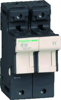 SCHNEIDER ELECTRIC TESYS ZEKERINGHOUDER 2P-50A ZEKERINGMAAT: 14X51MM