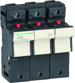 SCHNEIDER ELECTRIC TESYS ZEKERINGHOUDER 3M-125A ZEKERINGMAAT: 22X58MM