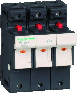 SCHNEIDER ELECTRIC TESYS ZEKERINGHOUDER+INDICATOR 3M-50A ZEKERINGMAAT: 14X51MM