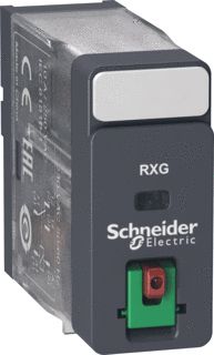 SCHNEIDER-ELECTRIC RXG INTERFACERELAIS INSTEEKRELAIS CONTACT 1W 10A SPOELSPANNING 24VAC VERGR. TESTKNOP MECH. STAND INDICATOR 