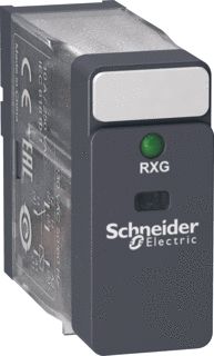 SCHNEIDER-ELECTRIC RXG INTERFACERELAIS INSTEEKRELAIS CONTACT 1W 10A SPOELSPANNING 24VAC LED + STAND INDICATOR 