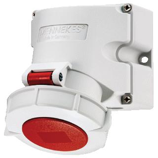 MENNEKES WANDCONTACTDOOS 32A 7P 6H 400V IP67 AMELAN 