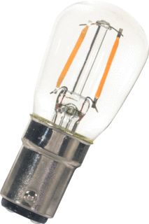 BAILEY LED FILAMENT P26X58 BA15D 240V 1W 2700K LED-LAMP SCHAKELBORD HELDER WARMWIT 25000U 60LM L 58MM 