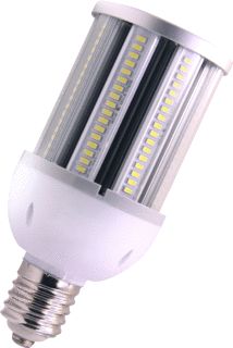 BAILEY LED CORN HOL LAMP HIGH OUTPUT LED 150LM/W BUIS E27 27W DAGLICHT 6500K CRI80-89 HELDER 4100LM 100-240V AC 330D 93X198MM IP64 