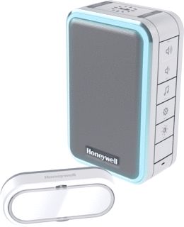 HONEYWELL RF 3 SERIE 6 MELODIEEN-DEURBEL DRUKKNOP HORIZONTAAL LANDSCAPE HALO-VERLICHTING GRIJS