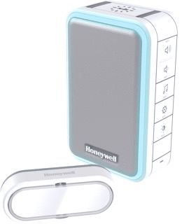 HONEYWELL RF 3 SERIE 6 MELODIEEN-DEURBEL DRUKKNOP HORIZONTAAL LANDSCAPE HALO-VERLICHTING WIT