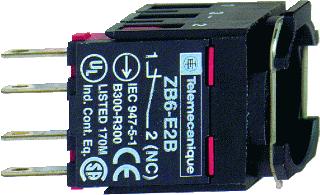 SCHNEIDER ELECTRIC LICHAAM VOOR DRUKKNOP 16MM 2NC FASTON CONNECTOR