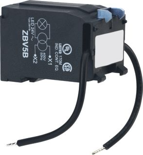 SCHNEIDER-ELECTRIC ZBV HARMONY TRANSFORMATORBLOK BLOK VOOR 24V LICHTBLOK MET INTEGRAL LED PRIMAIR: 400VAC SECUNDAIR: 24VAC