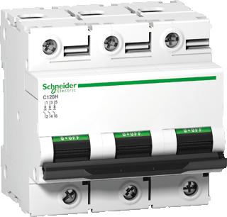 SCHNEIDER ELECTRIC C120H INSTALLATIEAUTOMAAT 3P IN=100A D-KARAKTERISTIEK