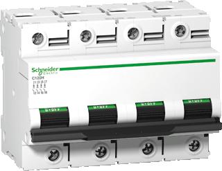 SCHNEIDER ELECTRIC C120H INSTALLATIEAUTOMAAT 4P IN=63A B-KARAKTERISTIEK