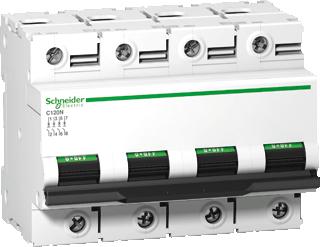 SCHNEIDER ELECTRIC C120N INSTALLATIEAUTOMAAT 4P IN=80A B-KARAKTERISTIEK 