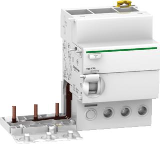 SCHNEIDER ELECTRIC LEKSTROOM-RELAIS VOOR VERMOGENSSCHAKELAAR 3-POLIG 63A 30MA A SI 400 415V 0,03 0,03A 