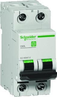 SCHNEIDER ELECTRIC MULTI9 OEM CL60L INSTALLATIEAUTOMAAT C2 2-POLIG 400V 2A 25KA 