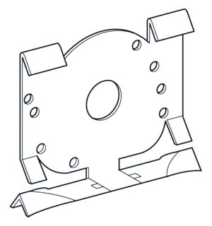 SCHNEIDER ELECTRIC HARMONY K KLIP VOOR DIN-RAIL MONTAGE 5 STUKS