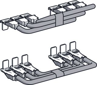 SCHNEIDER SET VAN HOOFDSTROOMVERBINDINGEN (OMKEERVERBINDINGEN) VOOR BOVENKANT MAGNEETSCHAKELAAR T.B.V. LC1-D09D38 OMKEERSCHAKELAAR.