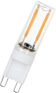 BAILEY LED FILAMENT LAMP CAPSULE G9 1.5W EXTRA WARMWIT 2600K CRI90-100 HELDER 120LM DIMBAAR 240V AC 280D 11X56MM 