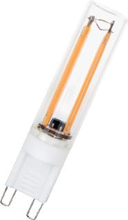 BAILEY LED FILAMENT LAMP CAPSULE G9 2.7W EXTRA WARMWIT 2600K CRI90-100 HELDER 180LM DIMBAAR 240V AC 280D 11X68MM 