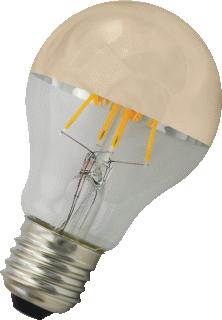BAILEY LED FILAMENT LAMP STANDAARD A60 E27 6W WARMWIT 2700K CRI80-89 KOPSPIEGEL GOUD 650LM 220-240V AC 180D 60X105MM 