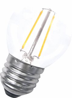 BAILEY LED FILAMENT LAMP KOGEL G45 E27 2W WARMWIT 2700K CRI80-89 HELDER 220LM 110-130V AC 360D 45X75MM 