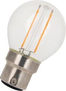 BAILEY LED FILAMENT LAMP KOGEL G45 B22D 2W WARMWIT 2700K CRI80-89 HELDER 220LM 220-240V AC 360D 45X75MM 