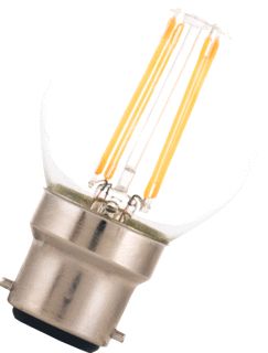 BAILEY LED FILAMENT LAMP KOGEL G45 B22D 4W WARMWIT 2700K CRI80-89 HELDER 450LM 220-240V AC 360D 45X75MM 