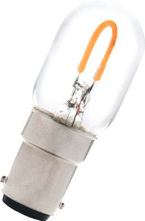 BAILEY LED FILAMENT LAMP U-FILAMENT BUIS T22 BA15D 1W WARMWIT 2700K CRI70-79 HELDER 80LM 220-240V AC 360D 22X57MM 