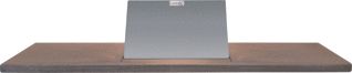 LOOOX WOODEN BAD PLANK 78 CM MASSIEF EIKEN 'OLD GREY' GEBORSTELD RVS