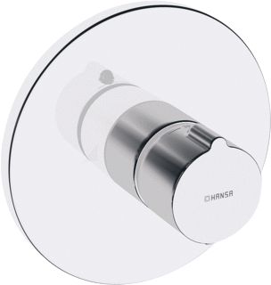 HANSA MIX BLUEBOX AFBOUWDEEL VOOR INBOUWKRAAN THERMOSTATISCH MET RONDE ROZET 17CM ZONDER OMSTEL ZONDER AFSLUITER CHROOM 