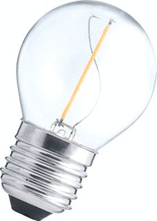 BAILEY LED FILAMENT LAMP KOGEL G45 E27 1W WARMWIT 2700K CRI80-89 HELDER 110LM 220-240V AC 360D 45X75MM 