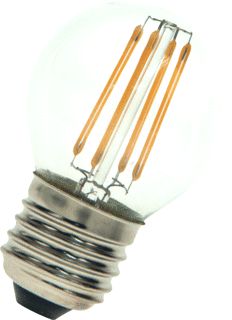 BAILEY LED FILAMENT LAMP KOGEL G45 E27 3W WARMWIT 2700K CRI80-89 HELDER 300LM LAAGVOLT 12V DC 360D 45X68MM 