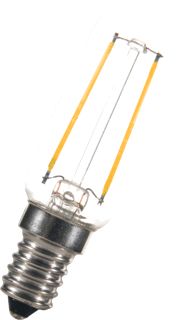 BAILEY LED FILAMENT LAMP BUIS T25 E14 2W WARMWIT 2700K CRI80-89 HELDER 220LM 220-240V AC 360D 25X85MM 