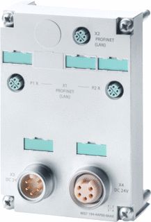 SIEMENS SIMATIC DP AANSLUITMODULE VOOR ET200PRO CPU 1516PRO-2 PN 3X M12 2X 7/8 VOOR 2X PROFINET. 