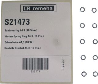 REMEHA QUINTA SOLO EN ANDERE SERIES TANDVEERRING A4,3 10 STUKS 