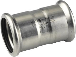 VSH XPRESS RVS RECHTE KOPPELING SOK 76.1 X 76.1MM RVS (PERS X PERS) 