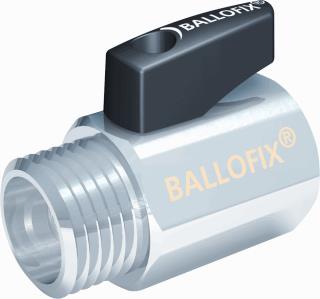 BALLOFIX MET HENDEL ZW 3-8BIX3-8VL BUITENDRAAD CHROOM 