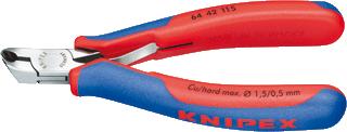 KNIPEX KOPKNIPTANG LENGTE 115MM MAX. KNIPDIAM. ZACHTE DRAAD 1.5MM MAX. KNIPDIAM. HALF HARD DRAAD 1MM MAX. KNIPDIAM. HARDE DRAAD 0.5MM NORM DIN ISO 9654 