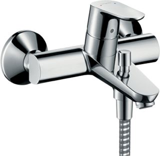 HANSGROHE FOCUS BADMENGKRAAN OPBOUW EENGREEPS MET OMSTELINRICHTING 172MM UITLOOP MET S-KOPPELINGEN CHROOM