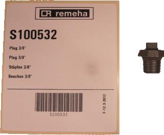 REMEHA PLUG 3/8 