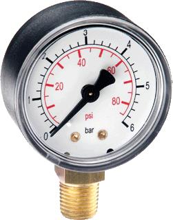 WATTS MANOMETER 63R 1/4 0/6B