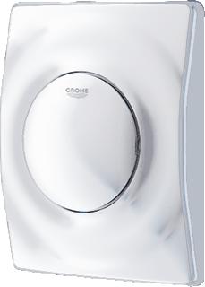 GROHE SURF BEDIENINGSPLAAT MECHANISCH EENKNOPS 144 X 116 X 35MM KUNSTSTOF ALPINE WIT