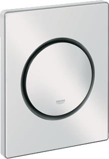 GROHE NOVA COSMOPOLITAN BEDIENINGSPLAAT MECHANISCH EENKNOPS 144 X 116 X 15MM KUNSTSTOF ALPINE WIT