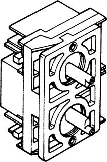 SCHNEIDER-ELECTRIC XESD CONTACTBLOK VOOR HANGENDE DRUKKNOPKAST XACB 1 SNELHEID 2 X 1V+1M SPRING RETURN MECH.VERGR. 40MM BED.KNOP