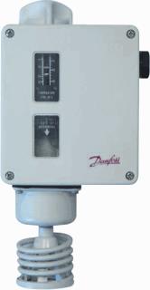 DANFOSS TEMPERATUURREGELAAR INSTELBEREIK 10 35GRADEN C IP66 OMGEVINGSTEMP.-50 +70GRADEN C RUIMTESENSOR 