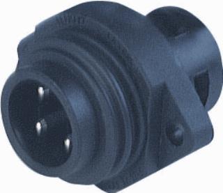 HIRSCHMANN ICOS PANEL-MOUNTED CONNECTOR WITH FLANGE (3+PE) 